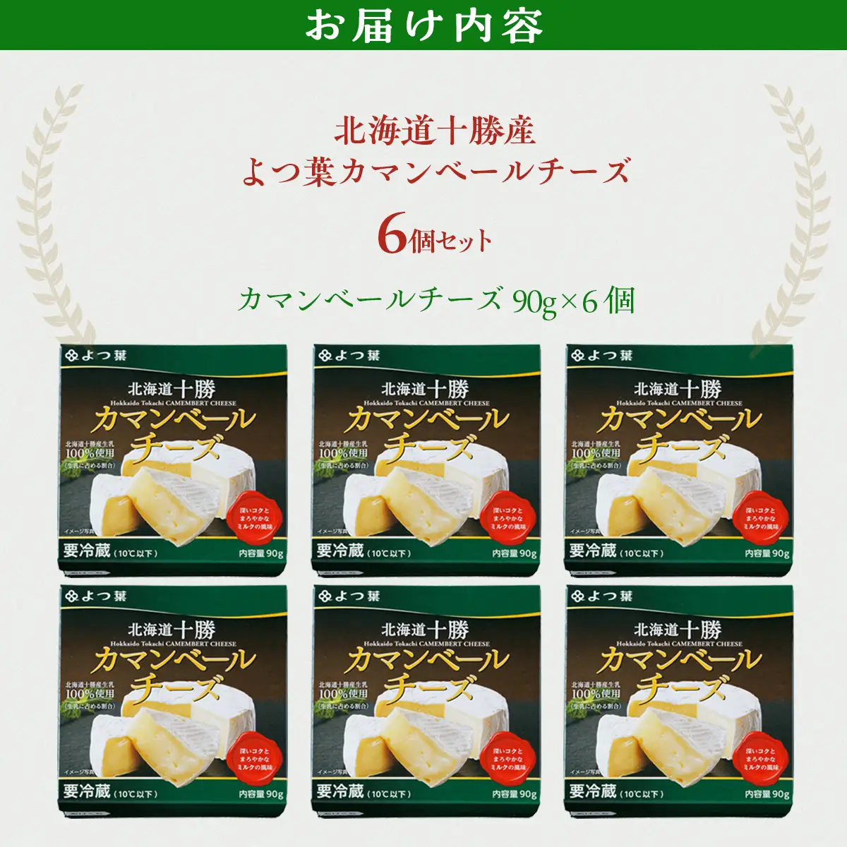 北海道  よつ葉カマンベールチーズ6個 【人気 おすすめ     セット  送料無料 】 SKA032