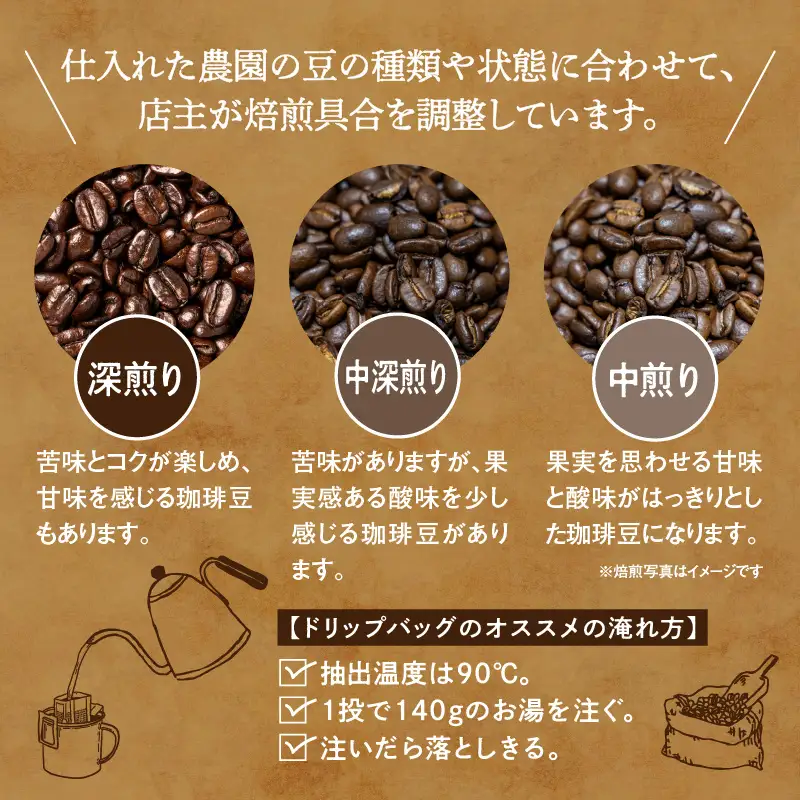 スペシャルティコーヒードリップバッグセット4種類16袋｜珈琲 コーヒー coffee 高品質 飲料 ドリップバッグ ドリップ 自家焙煎 自家焙煎珈琲 焙煎コーヒー 個包装 ソフトドリンク ブラック 人気高評価ランキング おすすめ 滝川市 ウェカラパ