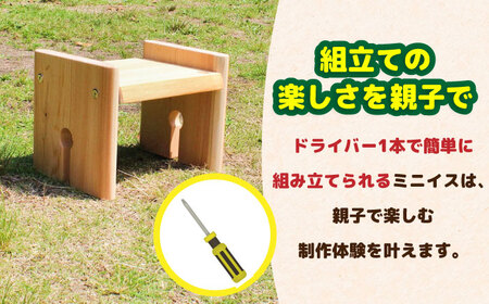 ひのき 組立て ミニイス 「すとん」/ ヒノキ ひのき 檜 いす 椅子 DIY  組み立て / 亀山市 /三栄林産株式会社[AMAD004]