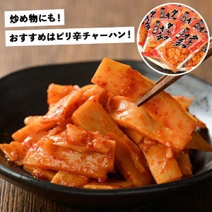 国産味付タケノコキムチ(100g×2パック) 国産 筍 辛味 ピリ辛 焼肉 おかず おつまみ キムチ メンマ めんま お試し 常温保存【上野食品】akn008-01