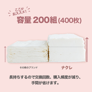 ティッシュペーパー ナクレ 50箱 ティッシュ D0437