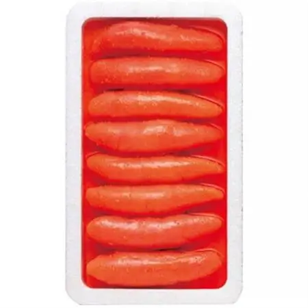 かねふく 【無着色】辛子明太子(一本物)400g (大牟田市)_魚介・海産物 明太子  めんたいこ_【配送不可地域：離島】【1522097】
