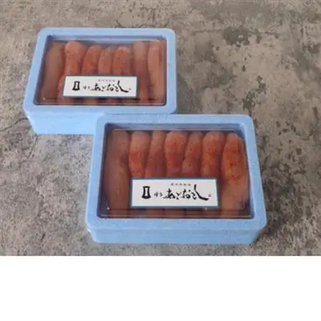 博多まるきた水産 博多あごおとし無着色辛子明太子600g (一本物300g×2)(大牟田市)_魚介・海産物 明太子  めんたいこ_【配送不可地域：離島】【1523109】