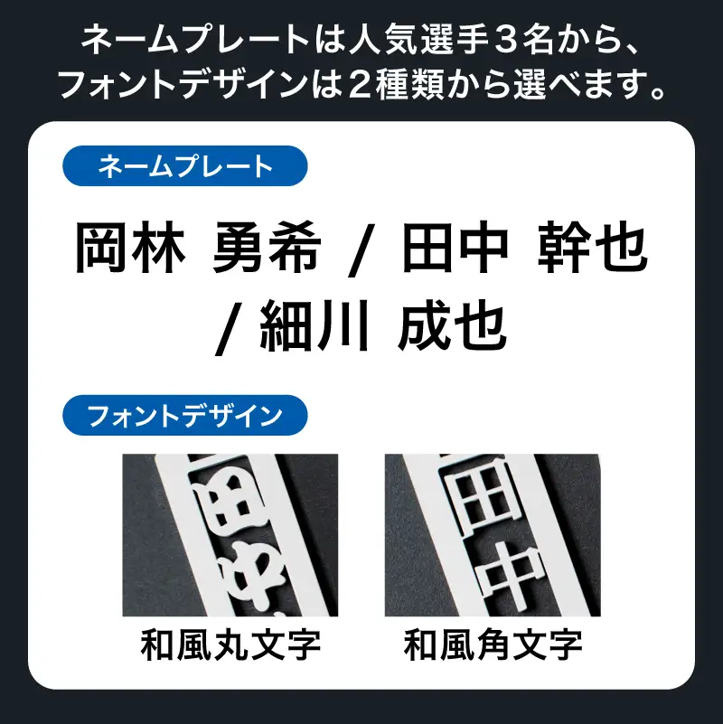 ステンレス製ネームプレート　牛本革ベルト付属　マット仕上げ【中日ドラゴンズコラボ】 ｷｰﾎﾙﾀﾞｰ ﾈｰﾑﾌﾟﾚｰﾄ 人気選手 ﾊﾞｯｸﾞ 雑貨 【0067-025】