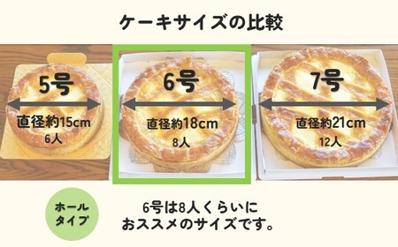 チーズケーキ トロイカ 6号 ケーキ E0278