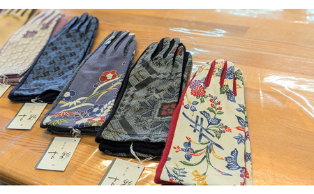 香川県産品コンクール入賞　思い出オーダー和手袋【古彩】 手袋 和柄 着物 オーダーメイド 和装 東かがわ