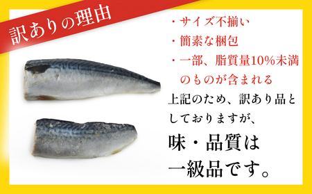 訳あり 塩 サバ フィーレ1kg（10枚前後）さば 鯖 切り身 宮城県 石巻市