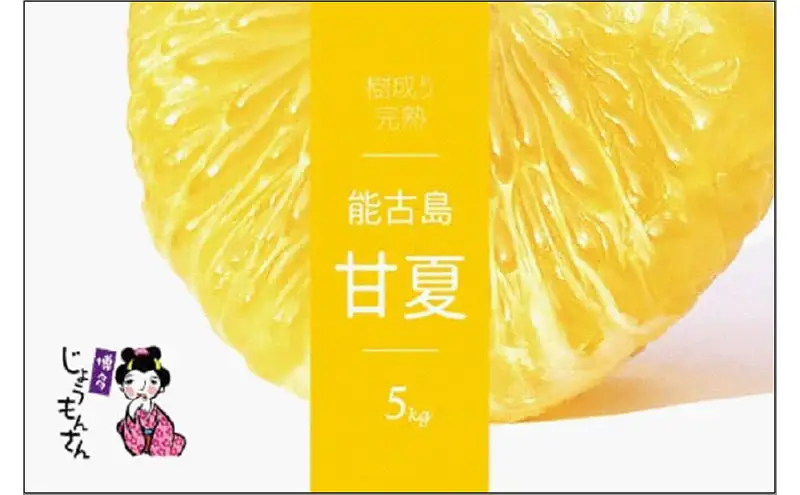 福岡県 能古島産 甘夏5kg | フルーツ 柑橘 かんきつ みかん ミカン 蜜柑 あまなつ 食品 おすすめ 送料無料
