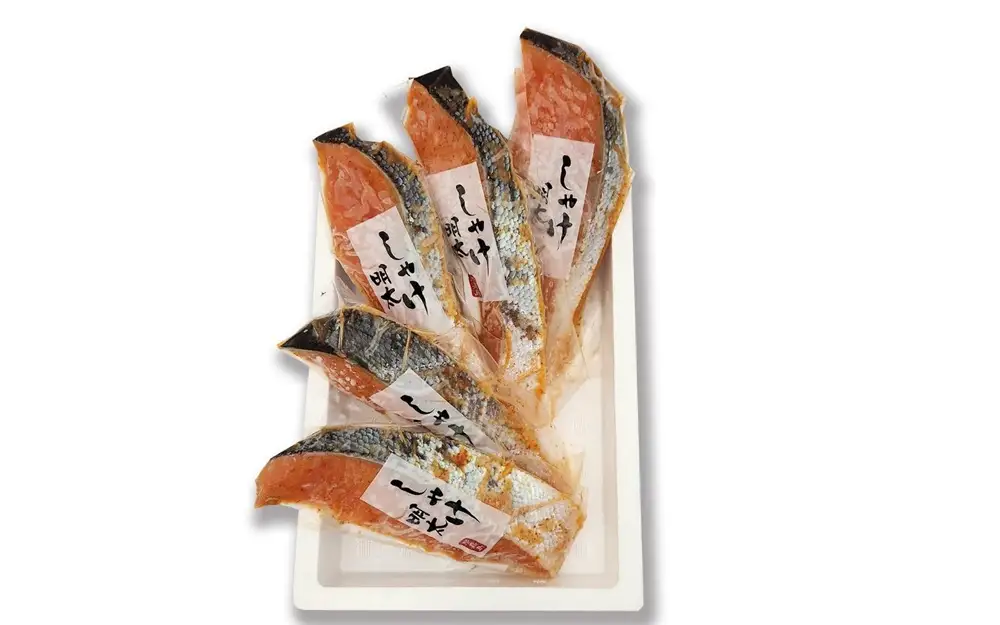 【福岡市】しゃけ明太【中島商店】 5枚入り | 魚卵 魚介類 水産 食品 人気 おすすめ 送料無料