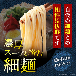 【福岡県豚骨ラーメン】　博多とんこつラーメン(10食）_博多 とんこつラーメン 10食 豚骨 ラーメン スープ セット 細麺 常温 半生 生麺 簡単調理 お手軽 中華 こってり 濃厚 本場 九州 ソウルフード ご当地グルメ 食べ物 定番 名物 麺類 食品 お取り寄せ お取り寄せグルメ 福岡県 久留米市 送料無料 〔Br028〕