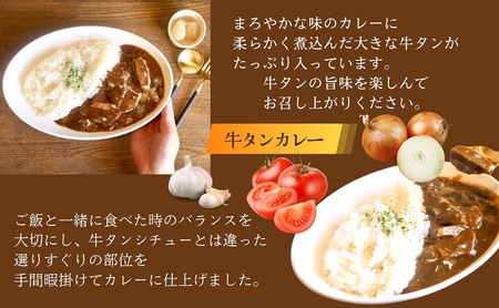 牛タン ニコニコ セット 牛タンシチュー + 牛タンカレー 各2袋 詰め合わせ ぶつぎりたんちゃん名物料理 