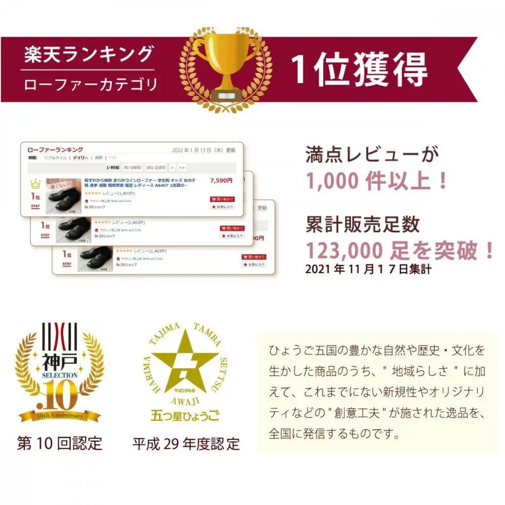 【職人手作り】靴ずれから解放 やわらかコインローファ（A6407）
