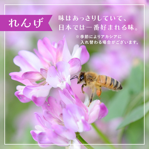 立山町産100％ はちみつ3種セット（れんげ・とち・百花） 富山県 立山町 F6T-047
