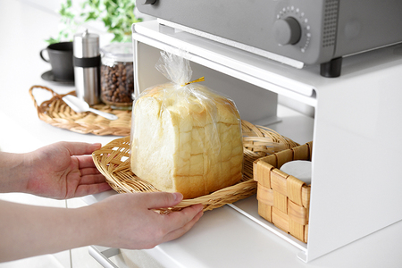 トースターラック　ホワイト《約幅37×奥行29×高さ21（cm）》