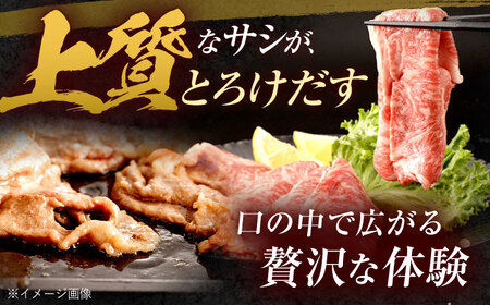長崎和牛 ローススライス 600g / 牛肉 ぎゅうにく 肉 和牛 国産牛 すき焼き しゃぶしゃぶ?/ 諫早市 / 西日本フード株式会社 [AHAV010]
