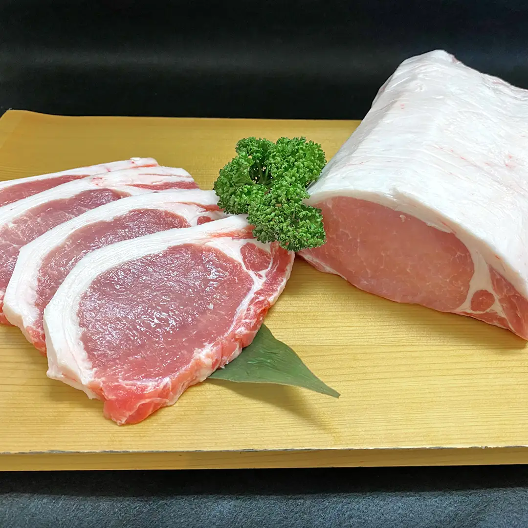 茨城県銘柄豚 「常陸の輝き」 ステーキ ・ とんかつ 用 ロース 1.2kg ( 100g × 6枚 × 2 パック ) (茨城県共通返礼品) 小分け ブランド豚 三元豚 豚肉 肉 冷凍 [FA007sa]