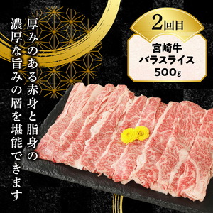 【6ヶ月定期便】宮崎牛食べ比べスライス N0147-YG0246