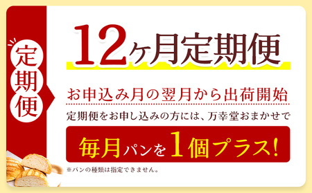 【12ヶ月定期便】パン メロンパン 冷凍 ピーナッツバタークリーム 12個 手土産 おすそ分け スイーツ パン ギフト 菓子パン 万幸堂 《お申し込み月の翌月から出荷開始》熊本県 荒尾市 送料無料 ベーカリー おやつ 個包装 給食 でおなじみ！ 美味しいパン 手作りパン ベーカリーパン 焼きたてパン
