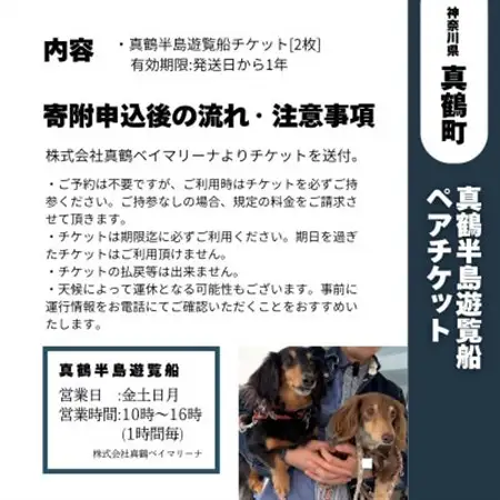 真鶴半島遊覧船ペアチケット【1522564】