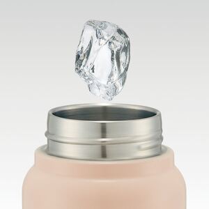 【スクリューハンドル付きマグボトル】500ml 保温保冷くすみピンク スケーター株式会社 8-013