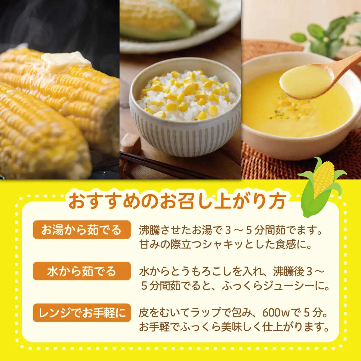 ＜2026年8月上旬よりお届け＞北海道壮瞥産 とうもろこし（スイートコーン）13本 約5kg SBTN001