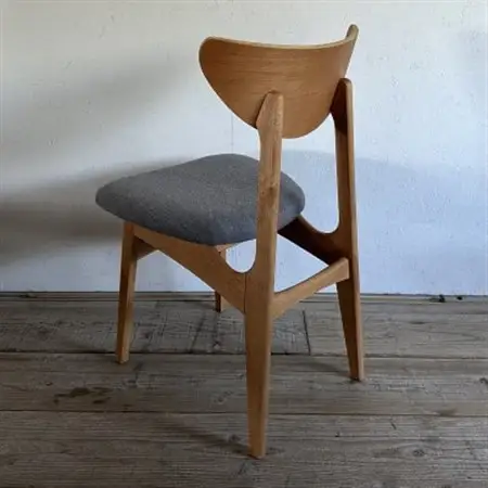 Karl Dining Chair NC グレー ミディアムブラウンフレーム【SWOF】_雑貨・日用品 椅子・チェア・ソファ 家具・インテリア _【1550688】