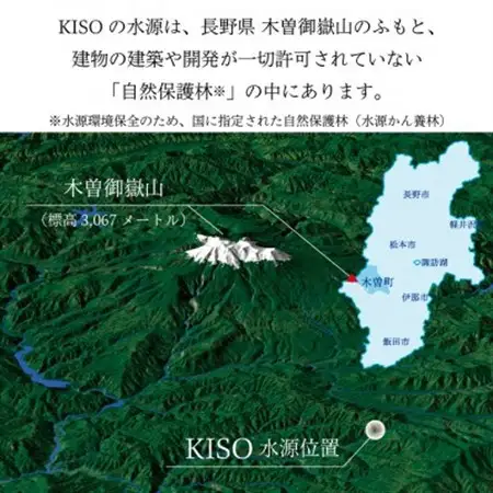 ミネラルウォーター「木曽の天然湧水KISO」500ml(20本) ウォーターツリーボトル【1449457】