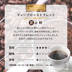 03　ディープローストブレンド(粉)　【0097-009-2】 ｺｰﾋｰ 珈琲 ｺｰﾋｰ豆 ﾄﾞﾘｯﾌﾟｺｰﾋｰ 飲料