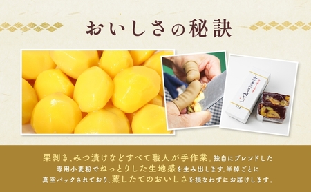 和菓子 栗蒸し羊羹 みつ栗の月明かり 半棹 ようかん
