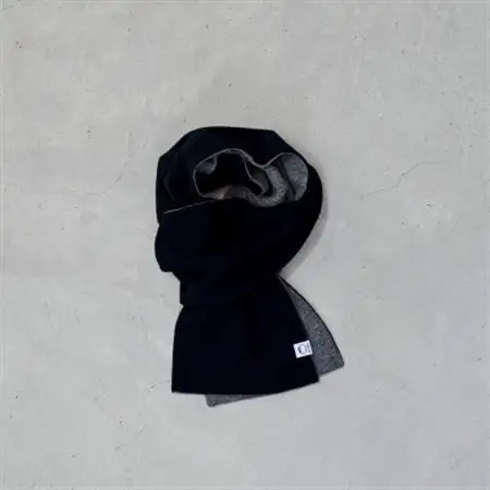 【 OTA KNIT 】ちくちくしないマフラー 無地(ネイビー × グレー)_装飾品・工芸品 マフラー・手袋 服飾小物 _【1554355】