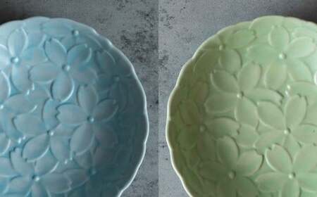 【日常に和の優雅さを】有田焼 mint. 桜彫り 12.7cm 深小皿 5枚セット【金照堂】小皿 小鉢 副菜皿 副菜鉢 菓子皿 食器 有田焼 皿 磁器 和食器 A55-157