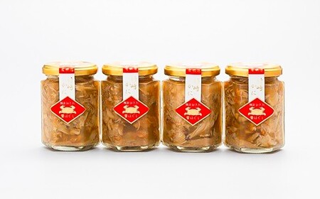 竹崎かにほぐし 140g×4本 栄養豊富な有明海育ち 竹崎カニ の ほぐし 濃厚な旨み 剥かずに食べれる ほぐし身 かにみそ 卵を 瓶詰め かに カニ 蟹 佐賀県 太良町 冷凍 R9 