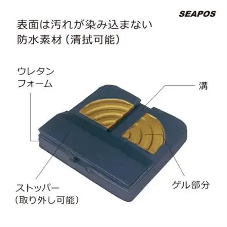 【 モルテン 】おしりにかかる圧を取り除き、快適な座位を保つ ウレタンフォーム+ゲル2層式クッション【1552464】