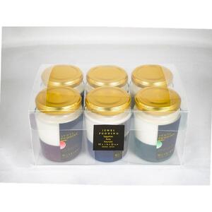 Jewel Pudding ジュエルプリン - Gift Box of 6 piece -　【冷菓子・プリン・ハーブティーゼリー・ブラマンジェ・宝石・スイーツ】