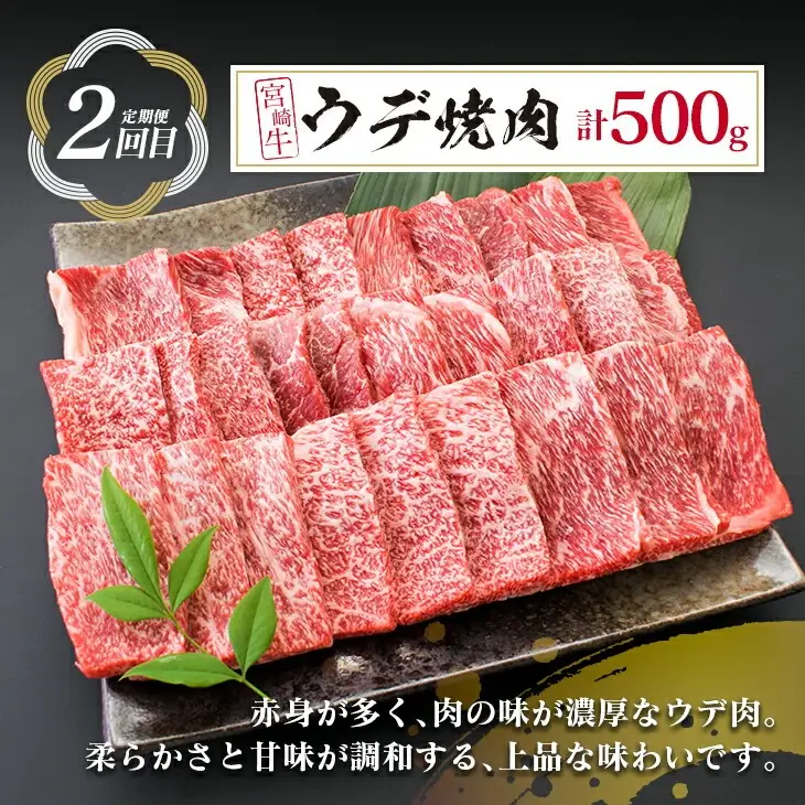 【令和8年6月から毎月配送】3か月定期便 月替わりで堪能!! 宮崎牛 イチオシ 焼肉 セット お楽しみ 定期便 総重量1.5kg_GE10-25-E
