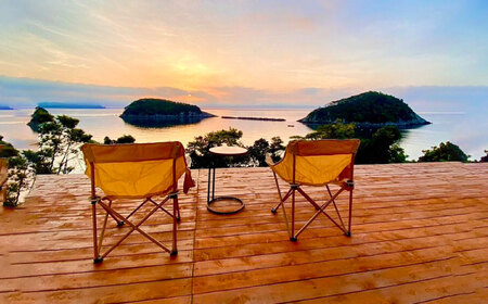 絶景！ プライベート宿 ゆづり葉 1泊2日 宿泊チケット [WCU001] 長崎 観光 宿泊 ホテル 貸切 一棟貸切 対馬