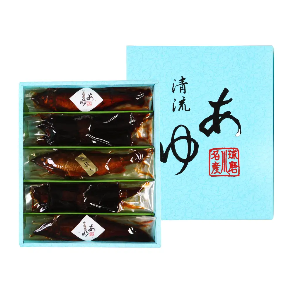 鮎の老舗頼藤商店「鮎の甘露煮昆布巻き入り5尾」 鮎 甘露煮 惣菜