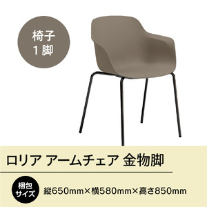 椅子 アダル ロリア アームチェア ウォームグレー 金物脚 P3023-1WJ [um40azo830057] 椅子