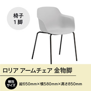 椅子 アダル ロリア アームチェア オフホワイト 金物脚 P3023-1WW [um40azo830058] 椅子