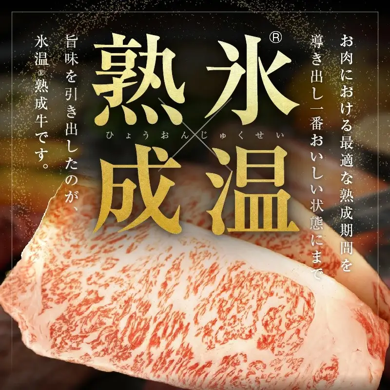 【氷温熟成×極味付け】黒毛和牛A4等級 ロースステーキ400g（2枚で合計400g）
