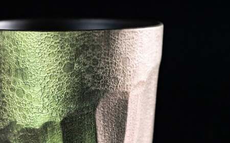 【泡が描く奇跡の模様】有田焼 麟 Lin Awa Old ロックカップ 2個セット (Green・Purple) ペアセット 化粧箱入り【金照堂】ウイスキーグラス ロックグラス 焼酎グラス 高級食器 有田焼 ギフト プレゼント A60-88
