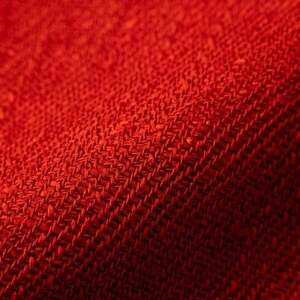 【kuska fabric】手紡ぎシルクマフラー【茜】 真綿マフラー