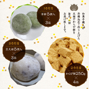 【定期便3回】和菓子 詰め合わせ [um40azo730007] 和菓子