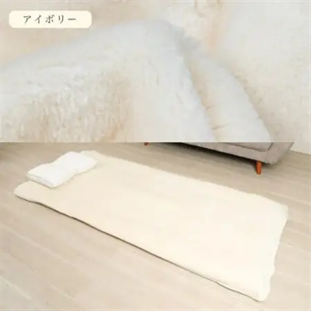 【訳あり】厚手 ワンタッチ 全周ゴム付き コットン ボアシーツ  敷布団カバー シングル 綿100_雑貨・日用品  寝具 _【1551937】