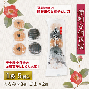 壷ゆべし 一口サイズ 20個 ( くるみ / ごま ) 和菓子 菓子 スイーツ お菓子 おやつ 老舗 郷土菓子 お茶菓子 引菓子 小麦 くるみ ごま ゴマ 個包装 贈答 のし プレゼント 壷屋田耕 三陸 岩手県 大船渡市