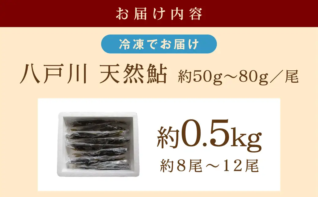 【先行予約】八戸川 天然鮎（0.5kg）＜2026年6月10日よりお届け＞【192_2003】