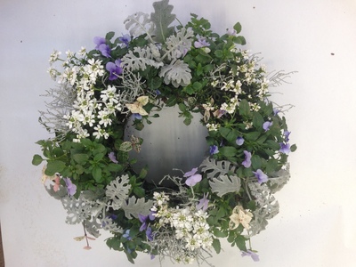 【年4回定期便】 花 ハンギング リース 花苗 植物 ガーデニング おまかせ 寄植え 季節 花 プレゼント インテリア フラワー 定期便 頒布会  | 花花花花