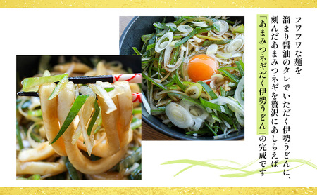 あま蜜ねぎ・伊勢うどんセット【野菜 ねぎ ネギ 長ネギ うどん】 麺類 