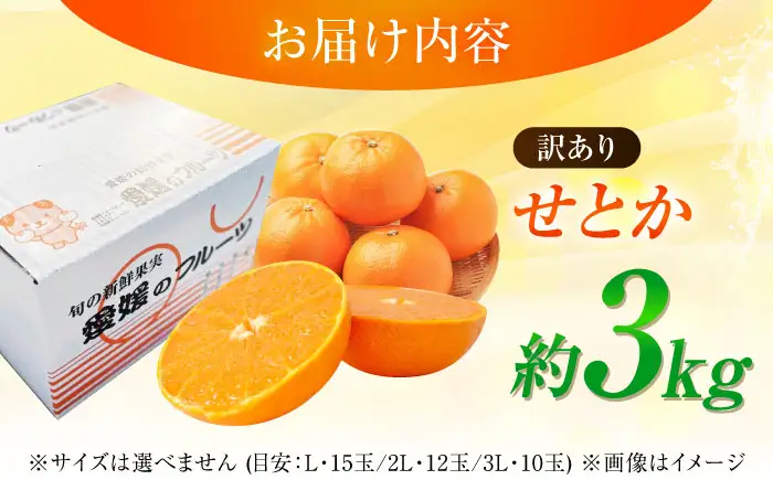 みかん 訳あり せとか 約3kg フルーツ 果物 みかん 訳あり BJBE002