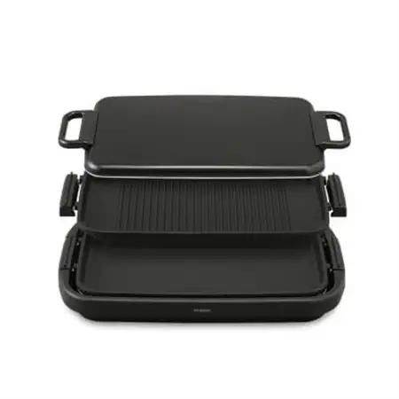 ワイドホットプレート2枚 SWHP-012-B アイリスオーヤマ_家電製品 キッチン家電  _【配送不可地域：離島・沖縄県】【1550627】